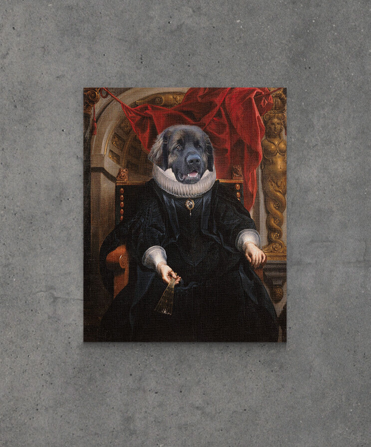 portret suczki psa jako cesarzowa