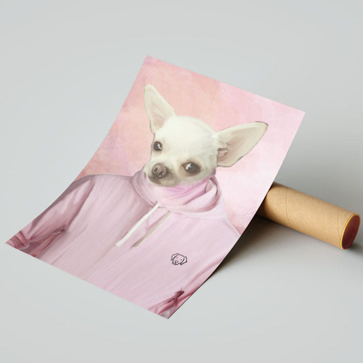Pink Hoodie- plakat