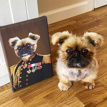 Obraz psa jako admirał pupilart