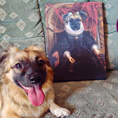 obraz psa pupiart jako cesarzowa