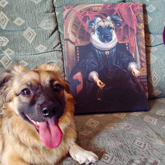 obraz psa pupiart jako cesarzowa